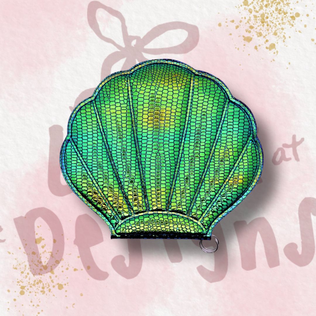 Mirror Shell Personalised Name Bag Charm