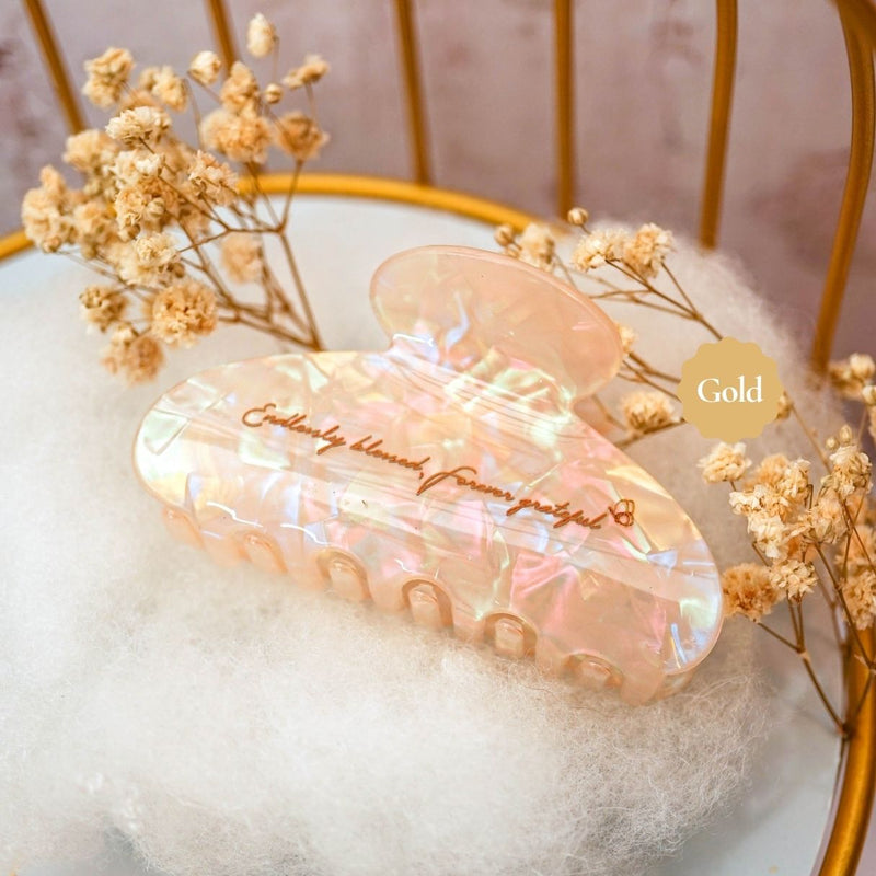 Customized Quotes Holo Hairclip Hairclaw | Brides Gift Wedding Souvenir Personalised Custom