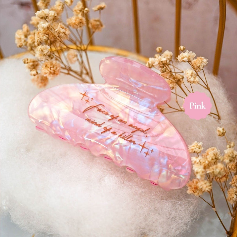 Customized Quotes Holo Hairclip Hairclaw | Brides Gift Wedding Souvenir Personalised Custom