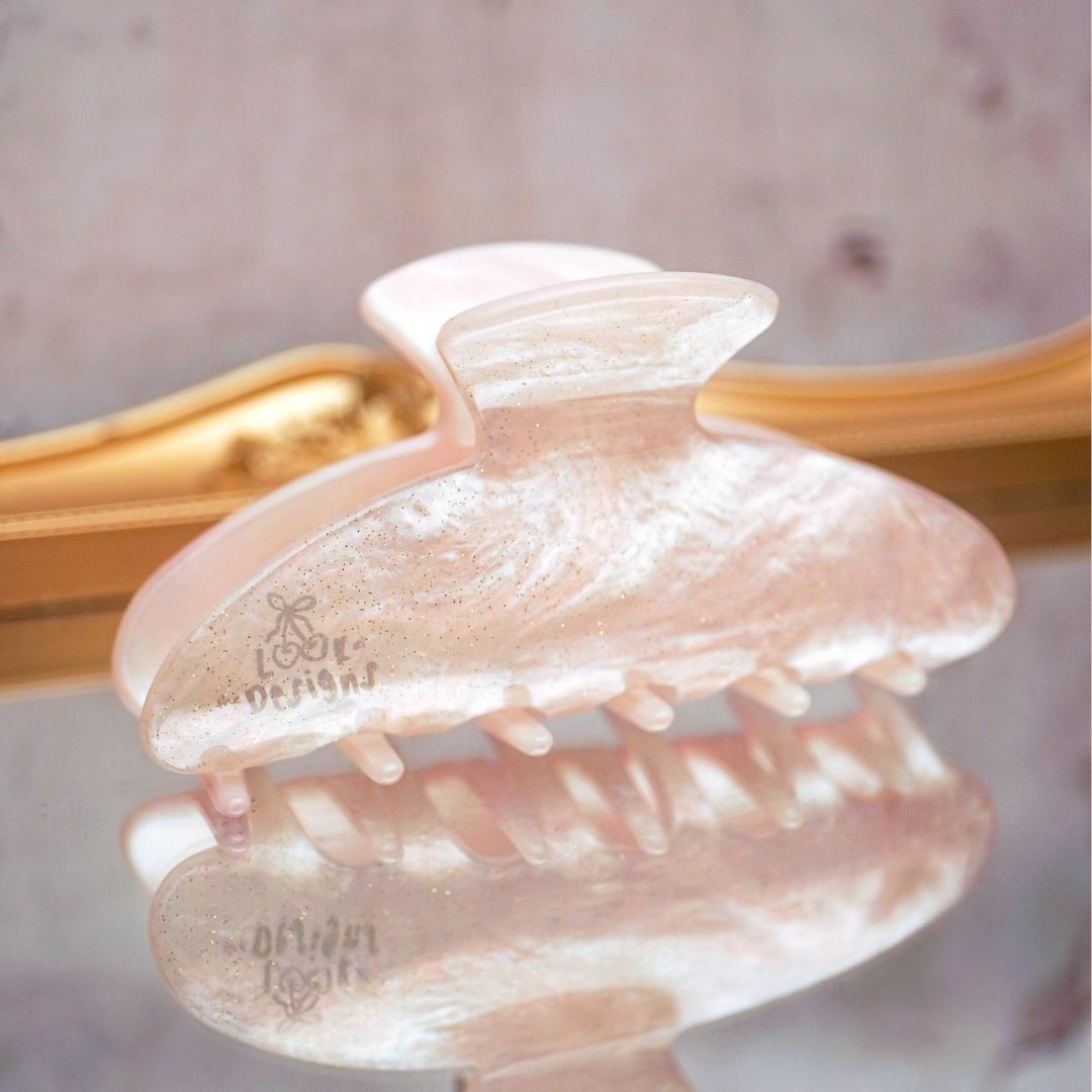 PEARL Hair Claw Clip - Personalised Name