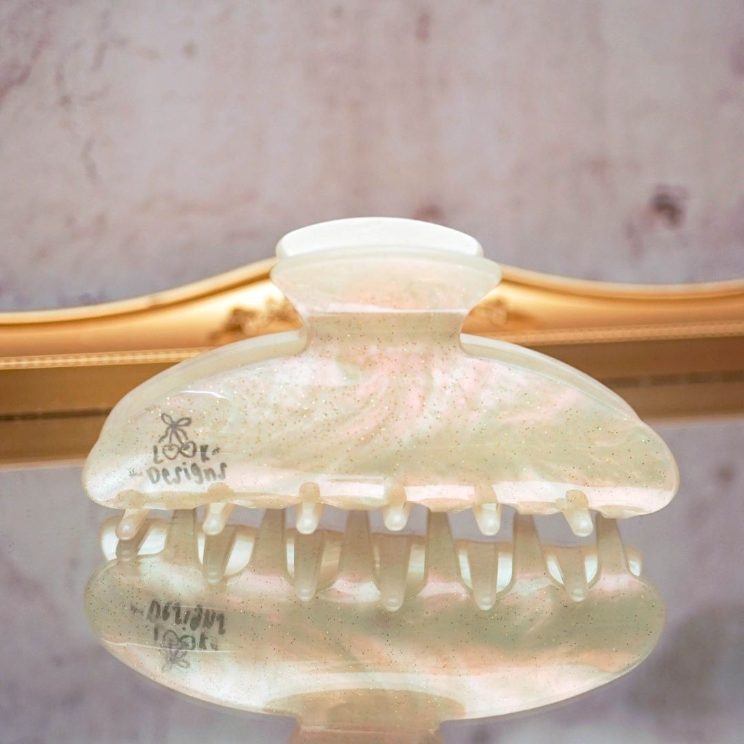 CHARM PEARL Hair Claw Removable Add Ons - Personalised Name