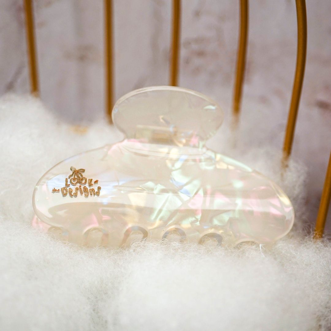CHARM HOLO Hair Claw Removable Add Ons - Personalised Name