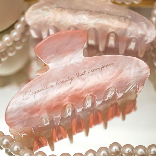 Customized Quotes Pearl Hairclip Hairclaw | Brides Gift Wedding Souvenir Personalised Custom