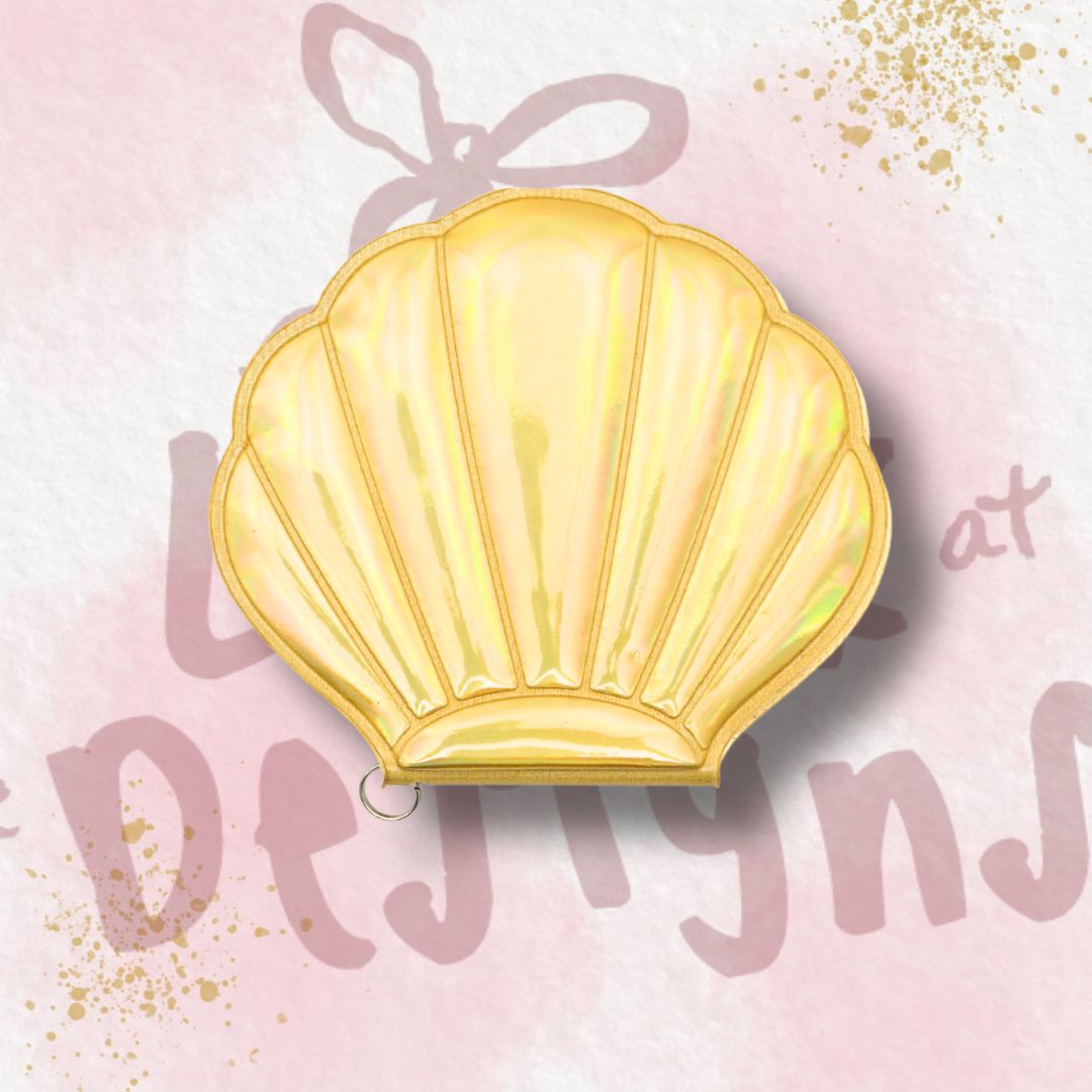 Mirror Shell Personalised Name Bag Charm