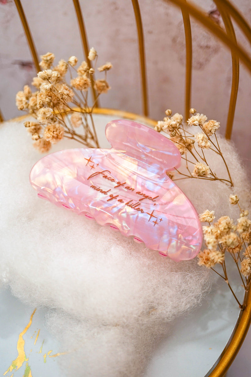 Customized Quotes Holo Hairclip Hairclaw | Brides Gift Wedding Souvenir Personalised Custom