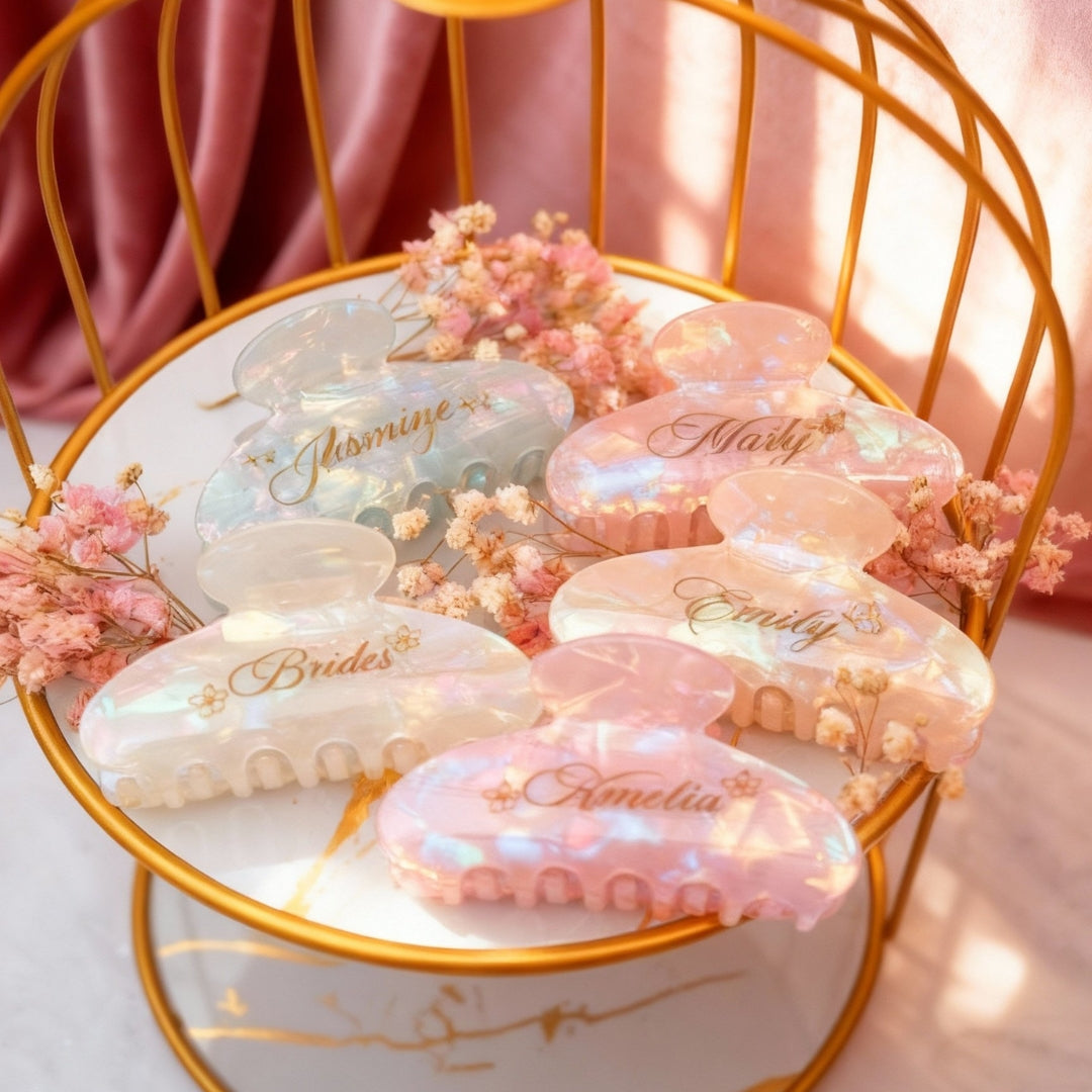 HOLO Hair Claw Clip - Personalised Name