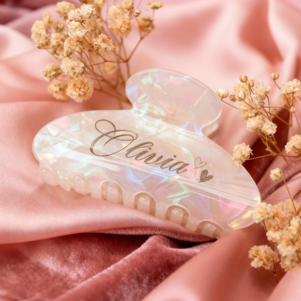 HOLO Hair Claw Clip - Personalised Name