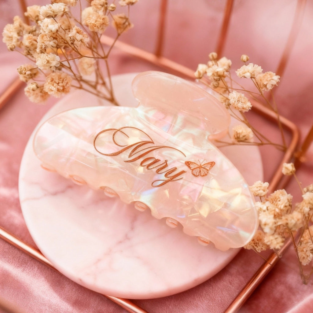HOLO Hair Claw Clip - Personalised Name