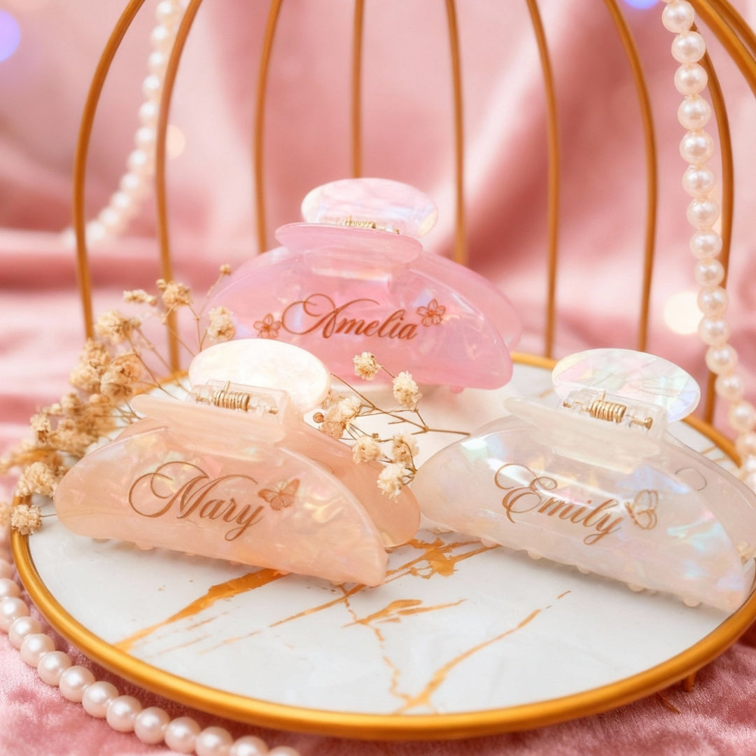 HOLO Hair Claw Clip - Personalised Name