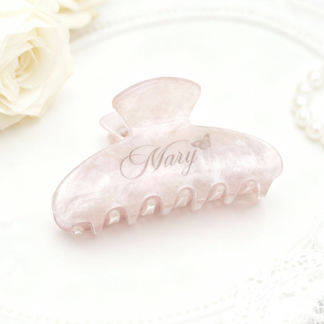 PEARL Hair Claw Clip - Personalised Name
