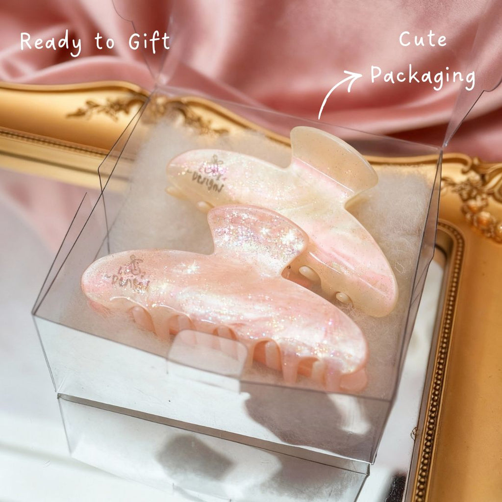 PEARL Hair Claw Clip - Personalised Name