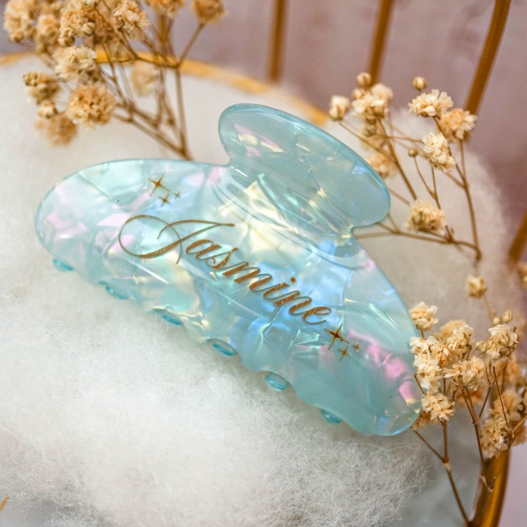HOLO Hair Claw Clip - Personalised Name
