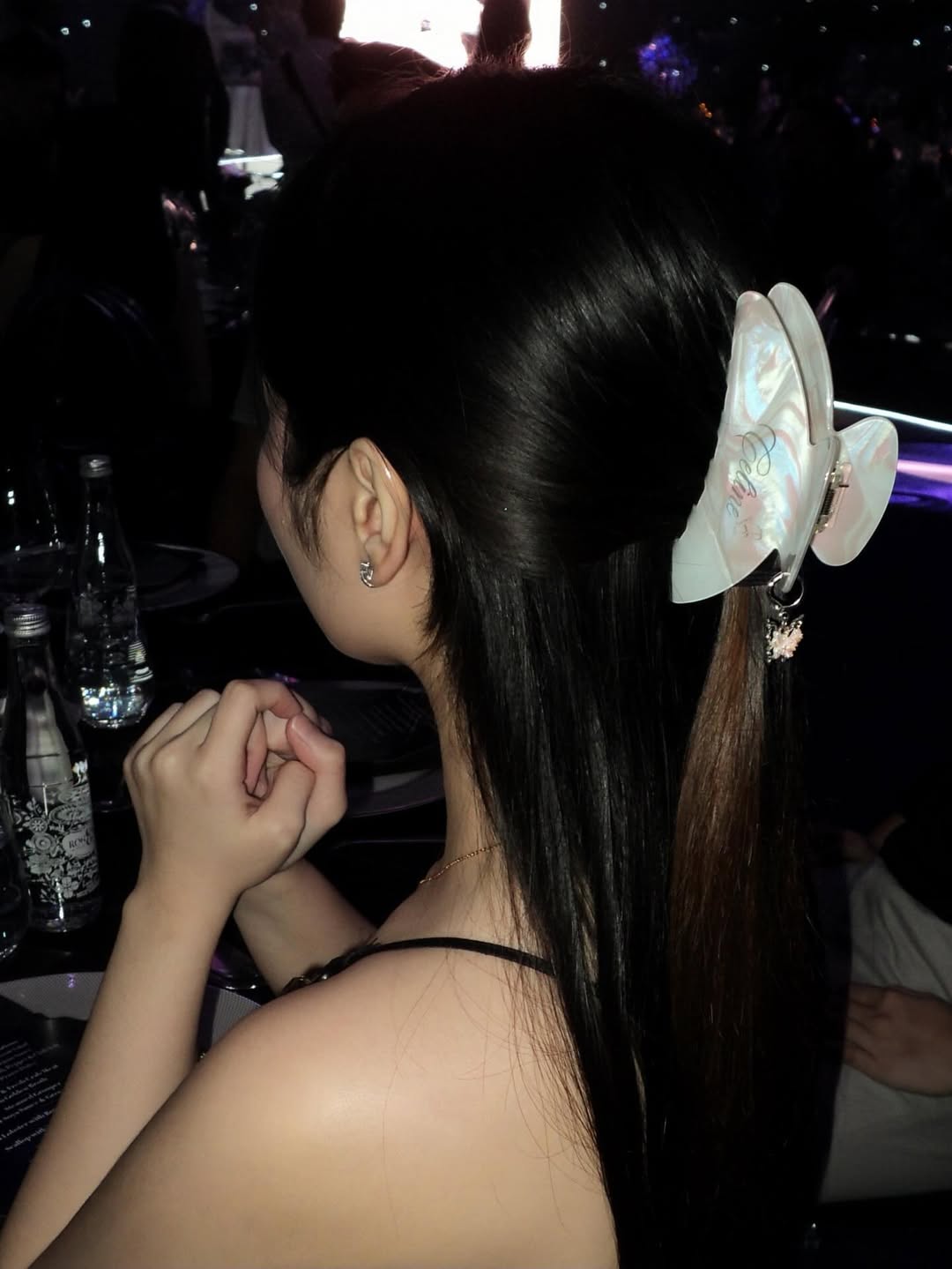 CHARM MARBLE Long Hair Claw Removable Add Ons - Personalised Name